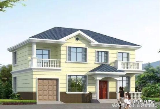 經典帶車庫二層設計圖 外觀舒適！造價實惠！