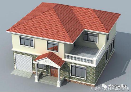 經典帶車庫二層設計圖 外觀舒適！造價實惠！