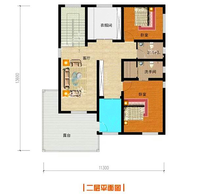 5套農村二層樓簡單大氣的設計圖紙，回老家自建正合適