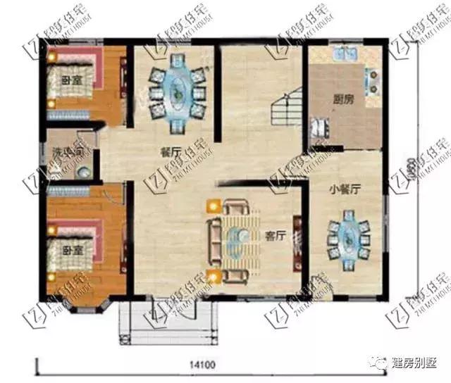 帶煙囪的別墅設計圖，外觀精美，設計獨特!