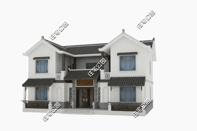 農村小戶型中式別墅設計圖，外觀新穎獨特，您的首選！