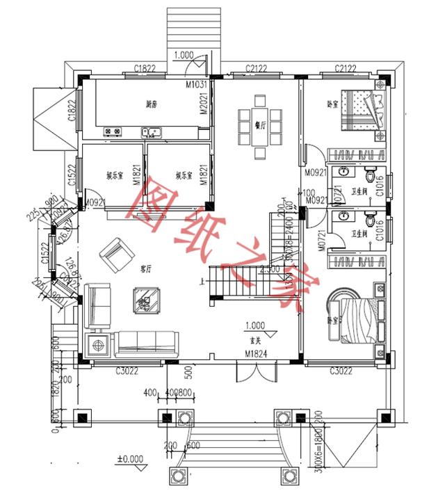 農村二層自建房設計圖，造價低廉，您理想的首選！