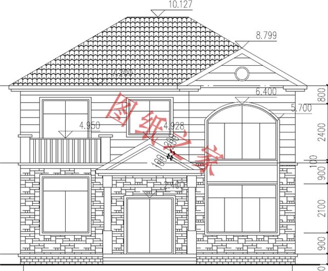 農村二層自建房設計圖，造價低廉，您理想的首選！