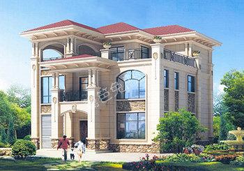 歐式豪華別墅設計圖，外觀獨特，造價低廉！