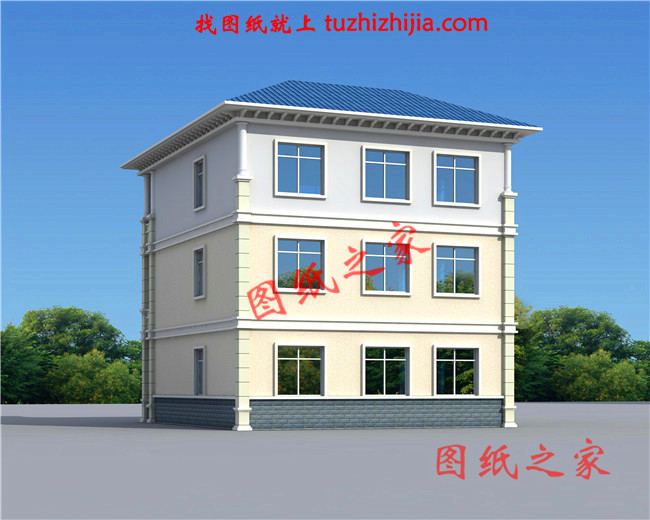 農(nóng)村120方三層自建房子設(shè)計(jì)圖紙，再過(guò)10年不會(huì)淘汰