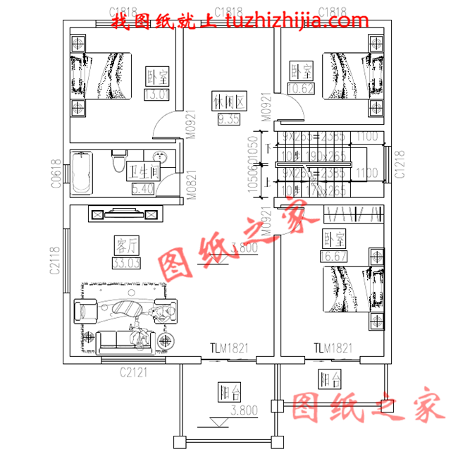農(nóng)村120方三層自建房子設(shè)計(jì)圖紙，再過(guò)10年不會(huì)淘汰