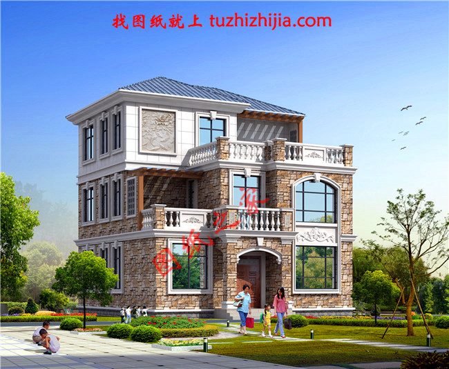 農(nóng)村120方三層自建房子設(shè)計(jì)圖紙，再過(guò)10年不會(huì)淘汰