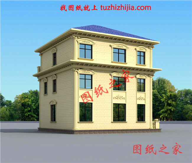 農(nóng)村120方三層自建房子設(shè)計(jì)圖紙，再過(guò)10年不會(huì)淘汰