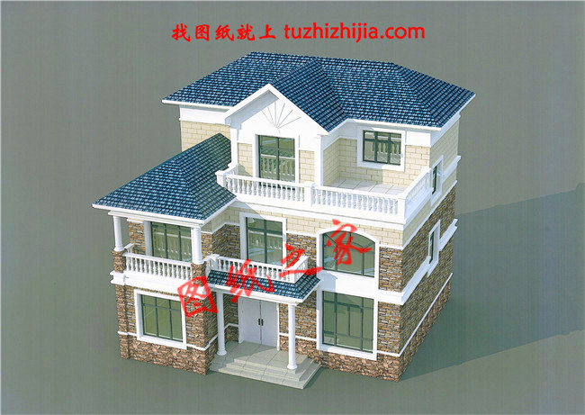 農(nóng)村120方三層自建房子設(shè)計(jì)圖紙，再過(guò)10年不會(huì)淘汰