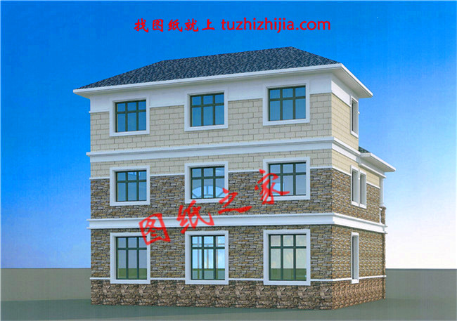 農(nóng)村120方三層自建房子設(shè)計(jì)圖紙，再過(guò)10年不會(huì)淘汰