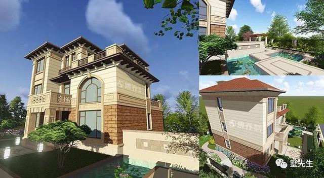 簡約歐式別墅設計圖，增加您的生活趣味性！