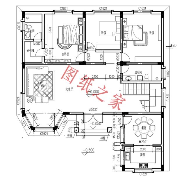 三層小樓設(shè)計圖，色彩鮮艷、戶型合理，總有一款打動你的心！