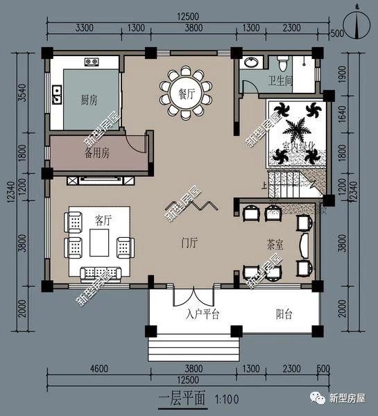 理想的農村別墅設計圖，5套戶型供您選擇！