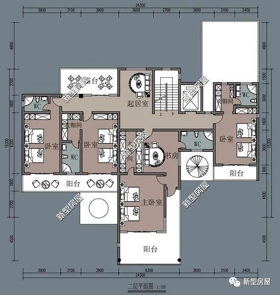 理想的農村別墅設計圖，5套戶型供您選擇！