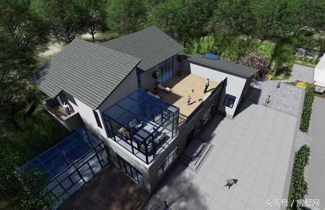 帶游泳池的別墅設計圖，親近大自然，好不愜意！