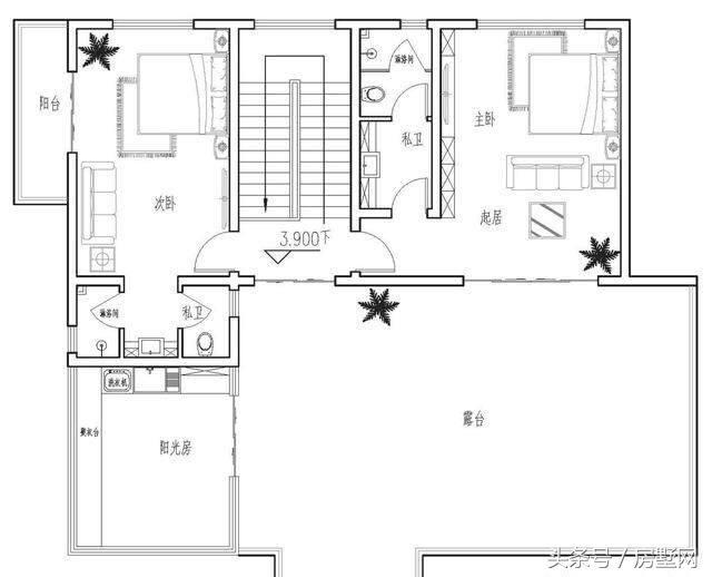 帶游泳池的別墅設計圖，親近大自然，好不愜意！