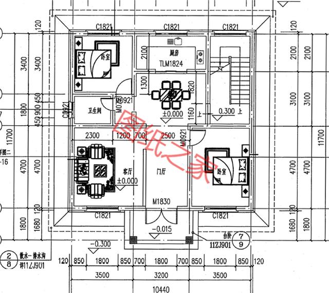 三層自建房設(shè)計(jì)圖，安享舒適大氣的生活，讓鄰居羨慕不已！