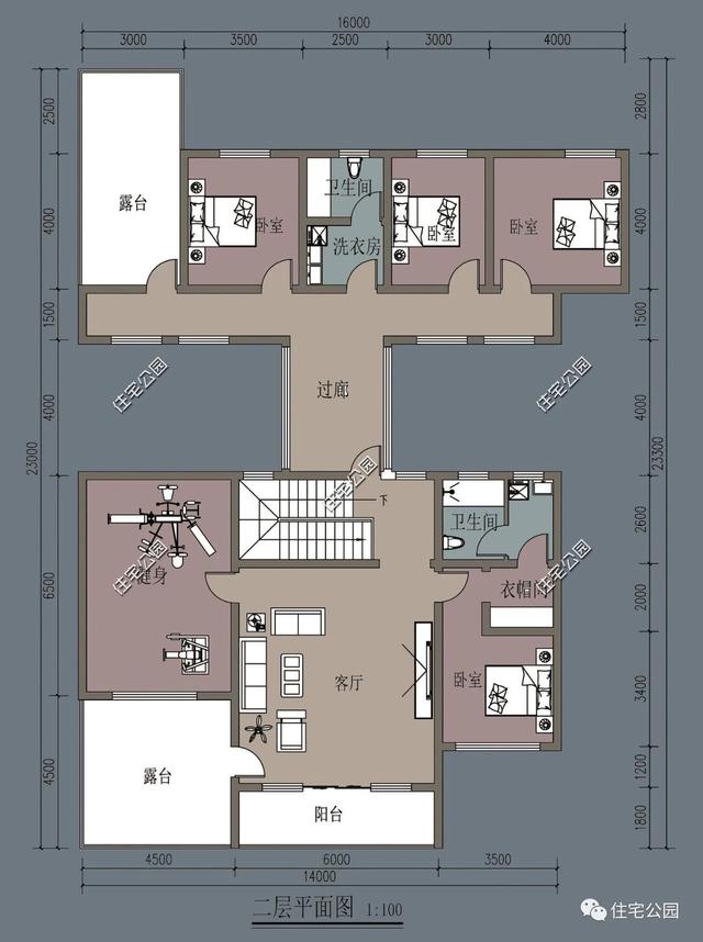 獨特庭院別墅設計圖，讓別人羨慕去吧！