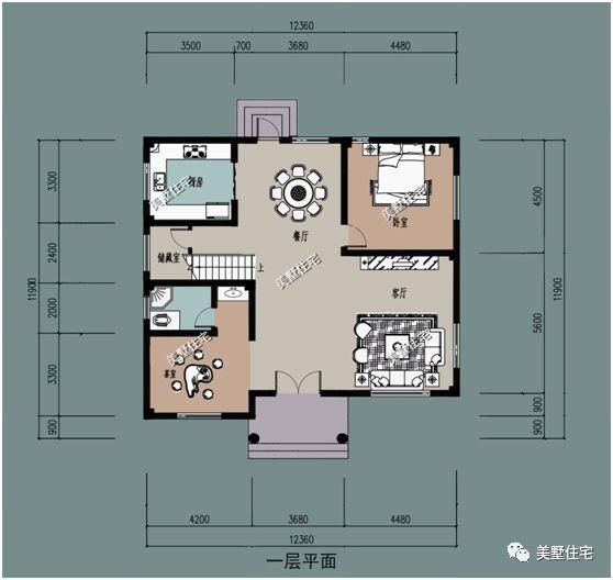 5款帶院子別墅設計圖，十一去游玩不如在家建別墅！