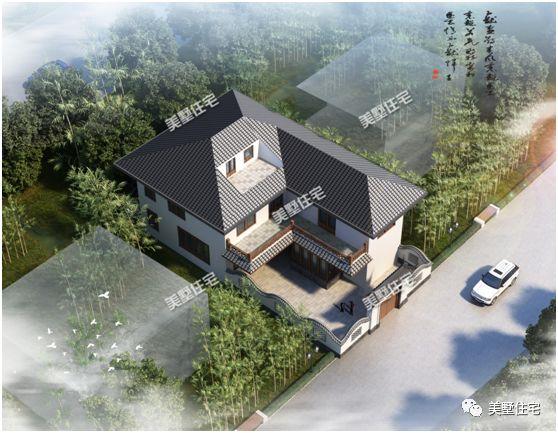 5款帶院子別墅設計圖，十一去游玩不如在家建別墅！