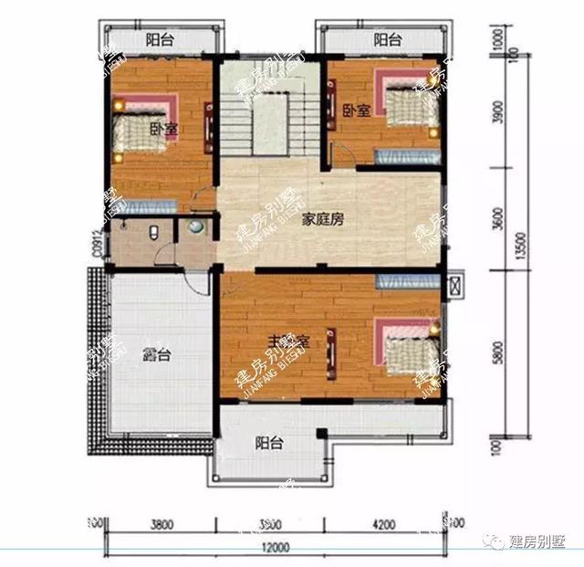 面寬12米的別墅設計圖，最便宜的主體造價20萬。