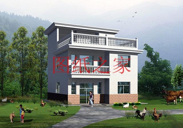 6套三層別墅設計圖，時尚外觀，建成就是一道亮麗的風景線