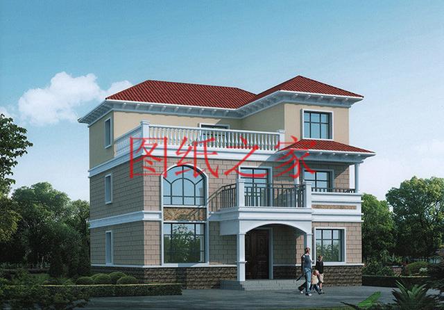 6套三層別墅設計圖，時尚外觀，建成就是一道亮麗的風景線