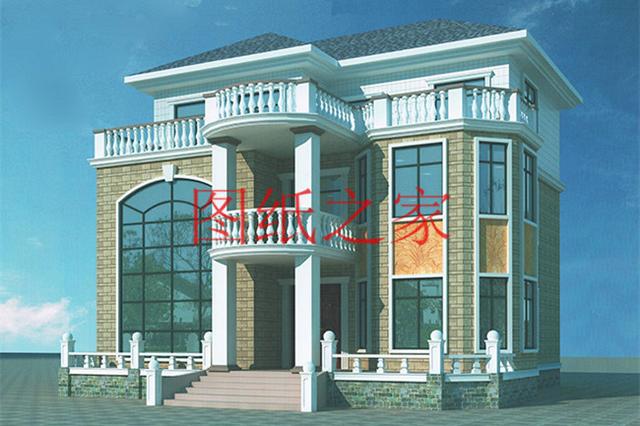 6套三層別墅設計圖，時尚外觀，建成就是一道亮麗的風景線