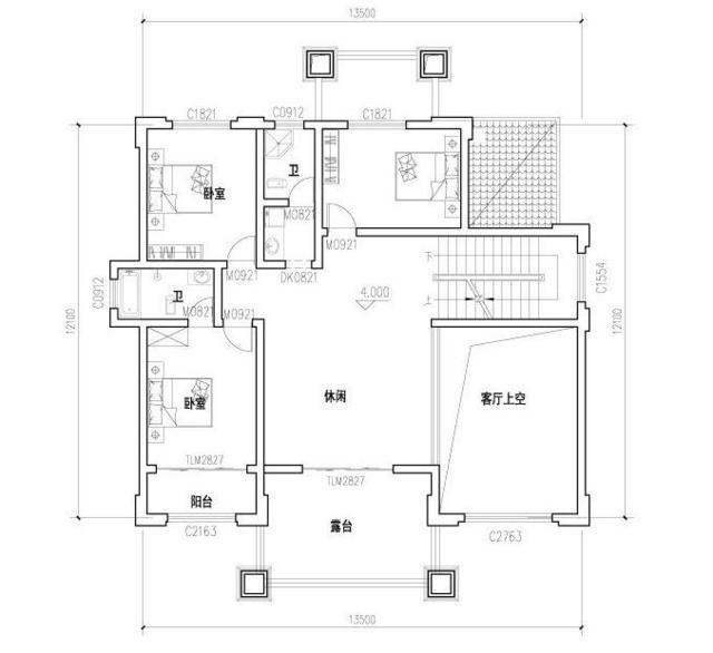 2款三層別墅設(shè)計圖，都帶露臺，尤其第二款，豪華無比