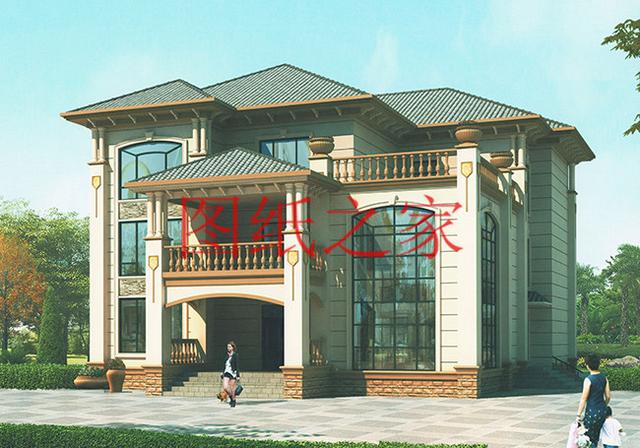 6款豪華時尚農村三層別墅設計圖，戶型好到沒得挑