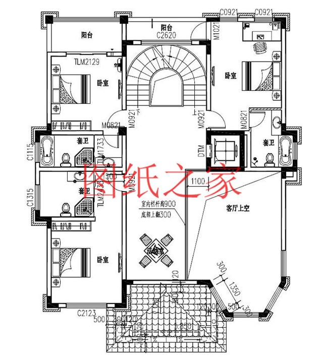 6款豪華時尚農村三層別墅設計圖，戶型好到沒得挑