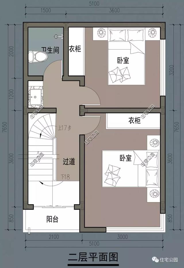 10套經典小戶型別墅設計圖，占地小，實用高，造價低。