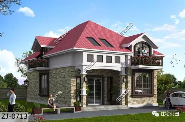 10套經典小戶型別墅設計圖，占地小，實用高，造價低。