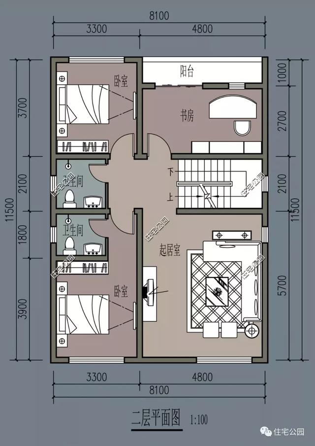 10套經典小戶型別墅設計圖，占地小，實用高，造價低。