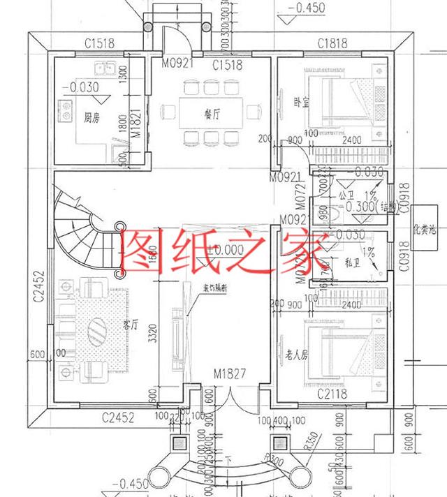 6套三層別墅設計圖，端莊大氣，氣勢恢宏！