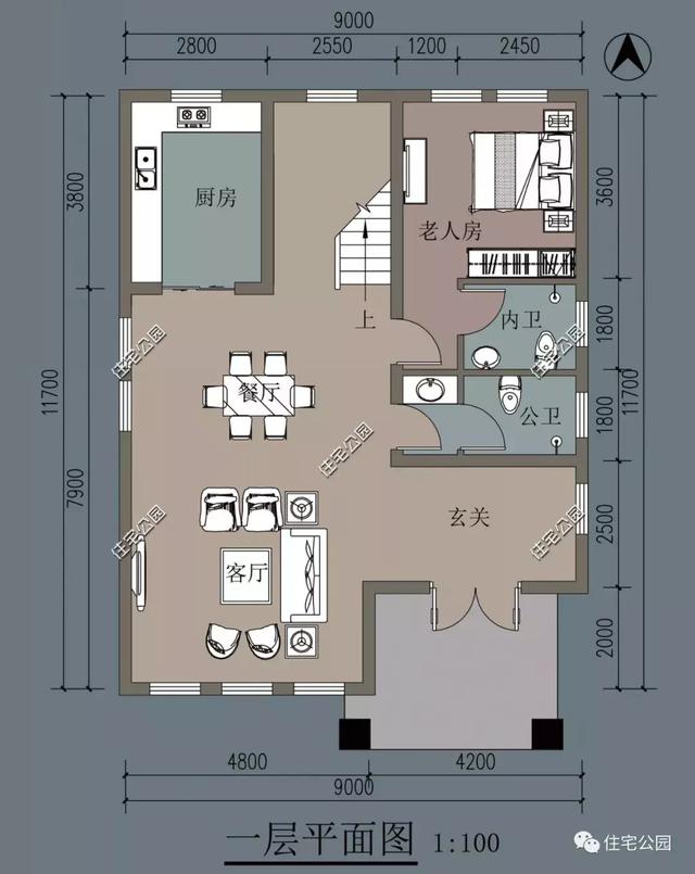 推薦10套小戶型設計圖，經濟實用型別墅。