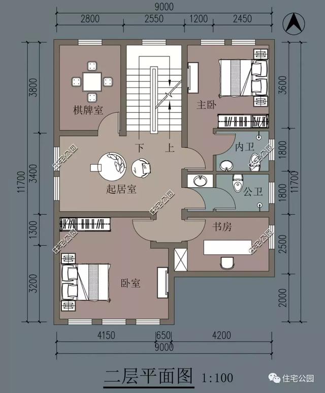 推薦10套小戶型設計圖，經濟實用型別墅。
