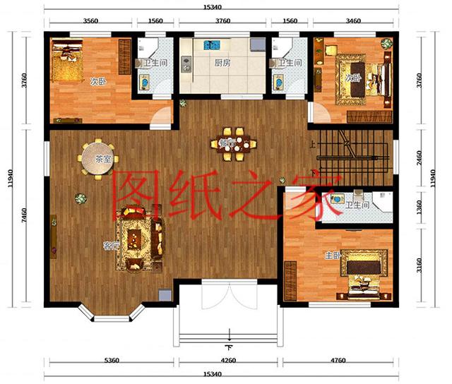 6套二層別墅設計圖，外觀美麗大方，經濟實用型住宅。