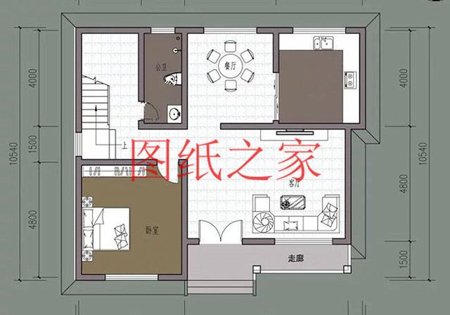 6套二層別墅設計圖，外觀美麗大方，經濟實用型住宅。
