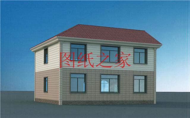 6套二層別墅設計圖，外觀美麗大方，經濟實用型住宅。