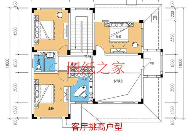 二層別墅設計圖，外觀新穎漂亮、布局科學合理，您的首選！