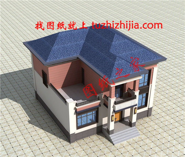 農(nóng)村最好看兩層小樓圖及全套CAD施工圖紙,新中式風(fēng)格,簡潔大氣