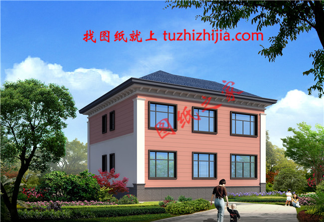 農(nóng)村最好看兩層小樓圖及全套CAD施工圖紙,新中式風(fēng)格,簡潔大氣