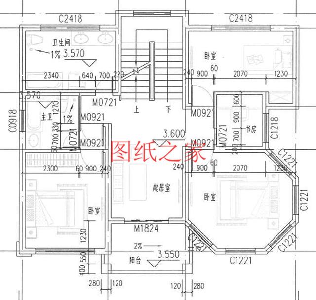 6款農村三層別墅設計圖，實用性強，居住舒適