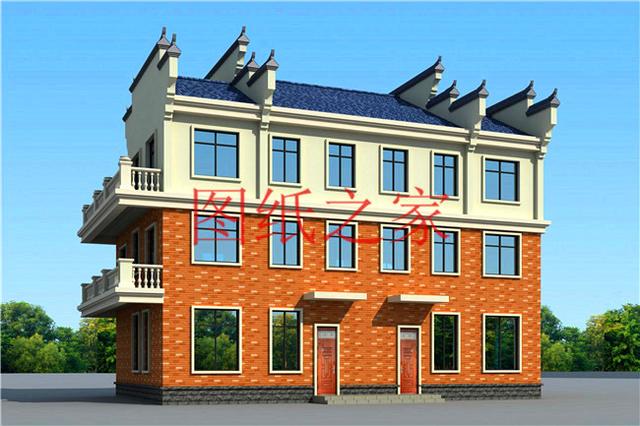 6款農村三層別墅設計圖，實用性強，居住舒適