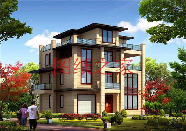 非常豪華大氣的農村四層別墅設計圖，建成之后肯定人人羨慕