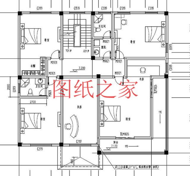 非常豪華大氣的農村四層別墅設計圖，建成之后肯定人人羨慕