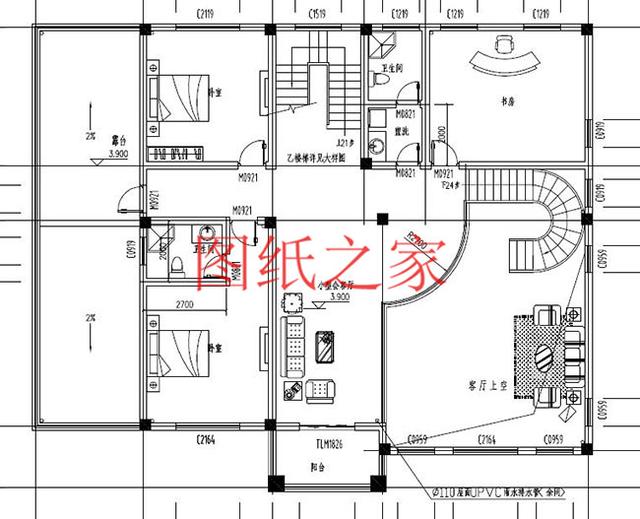 非常豪華大氣的農村四層別墅設計圖，建成之后肯定人人羨慕