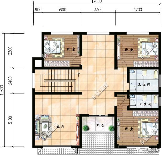 曬奢侈品不如曬別墅，這兩款別墅設計圖造價只要30萬，經典大氣又實用