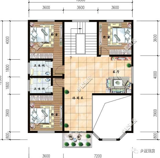 豪氣十足的農村別墅設計圖，有錢、有地，就是這么任性！